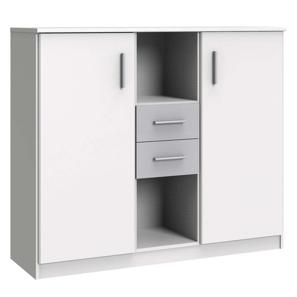 Wimex Joker Highboard Weiß/Light grey