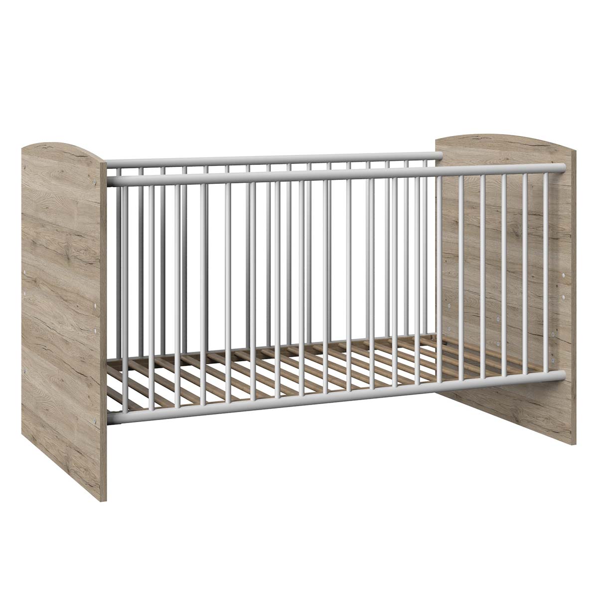 Wimex Joker Babybett 70 x 140 cm San Remo-Eiche Dekor/Weiß