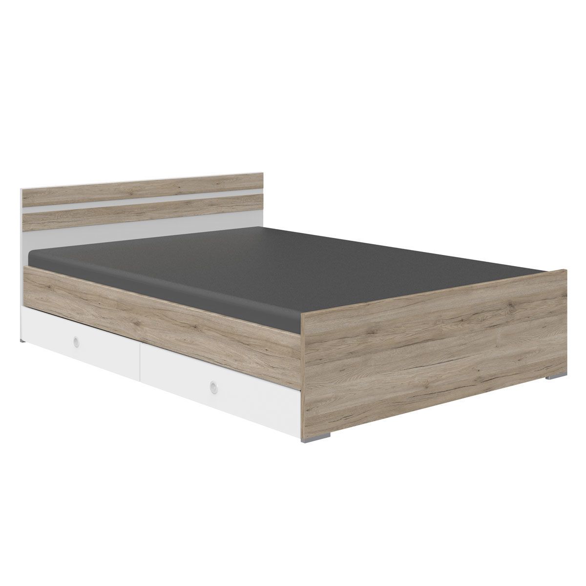 Wimex Joker Jugendbett 120x200 cm San Remo-Eiche-Nachbildung / Weiß