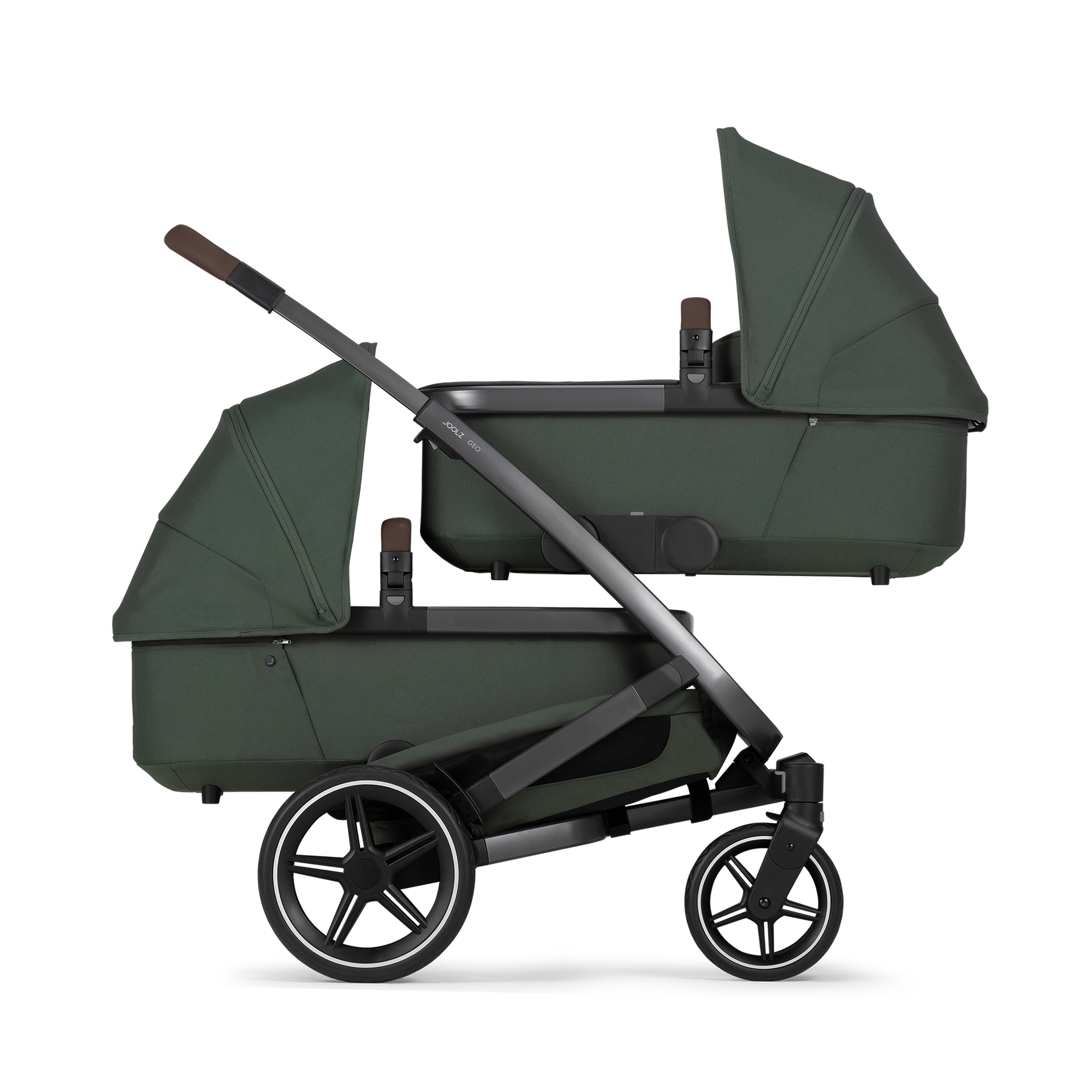 Joolz Geo3 Twin Zwillingskinderwagen Forest green