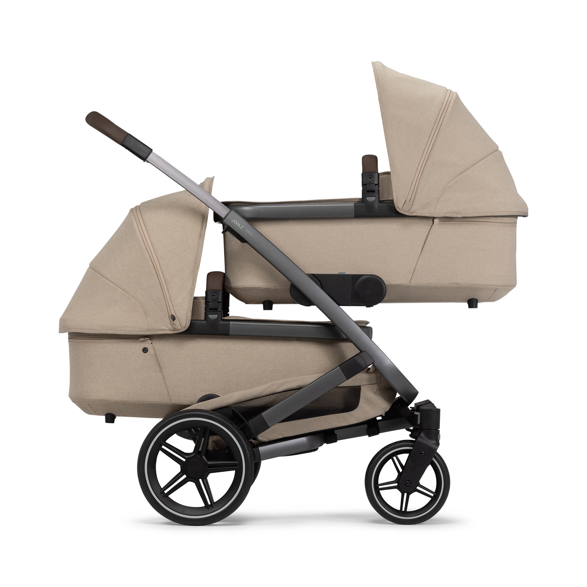 Joolz Geo3 Twin Zwillingskinderwagen Sandy taupe