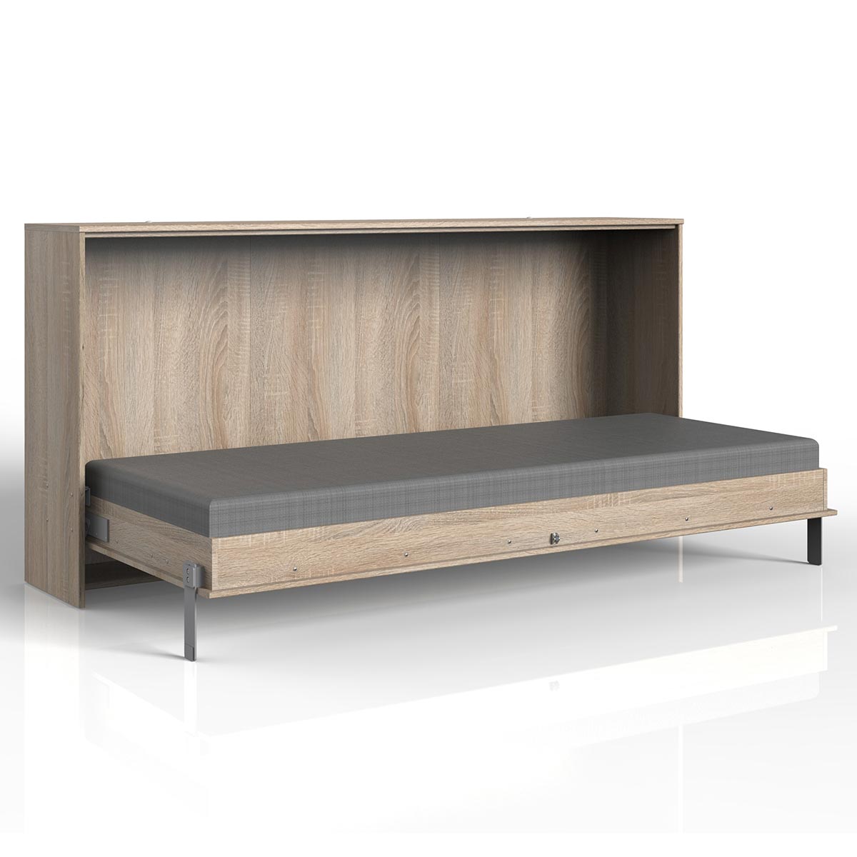 Wimex Juist Klappbett horizontal 90 x 200 cm Eiche sägerau Dekor