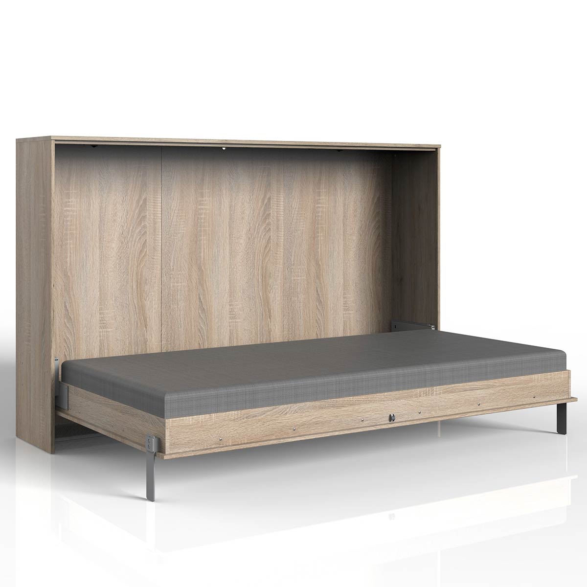 Wimex Juist Klappbett horizontal 120 x 200 cm Eiche sägerau Dekor