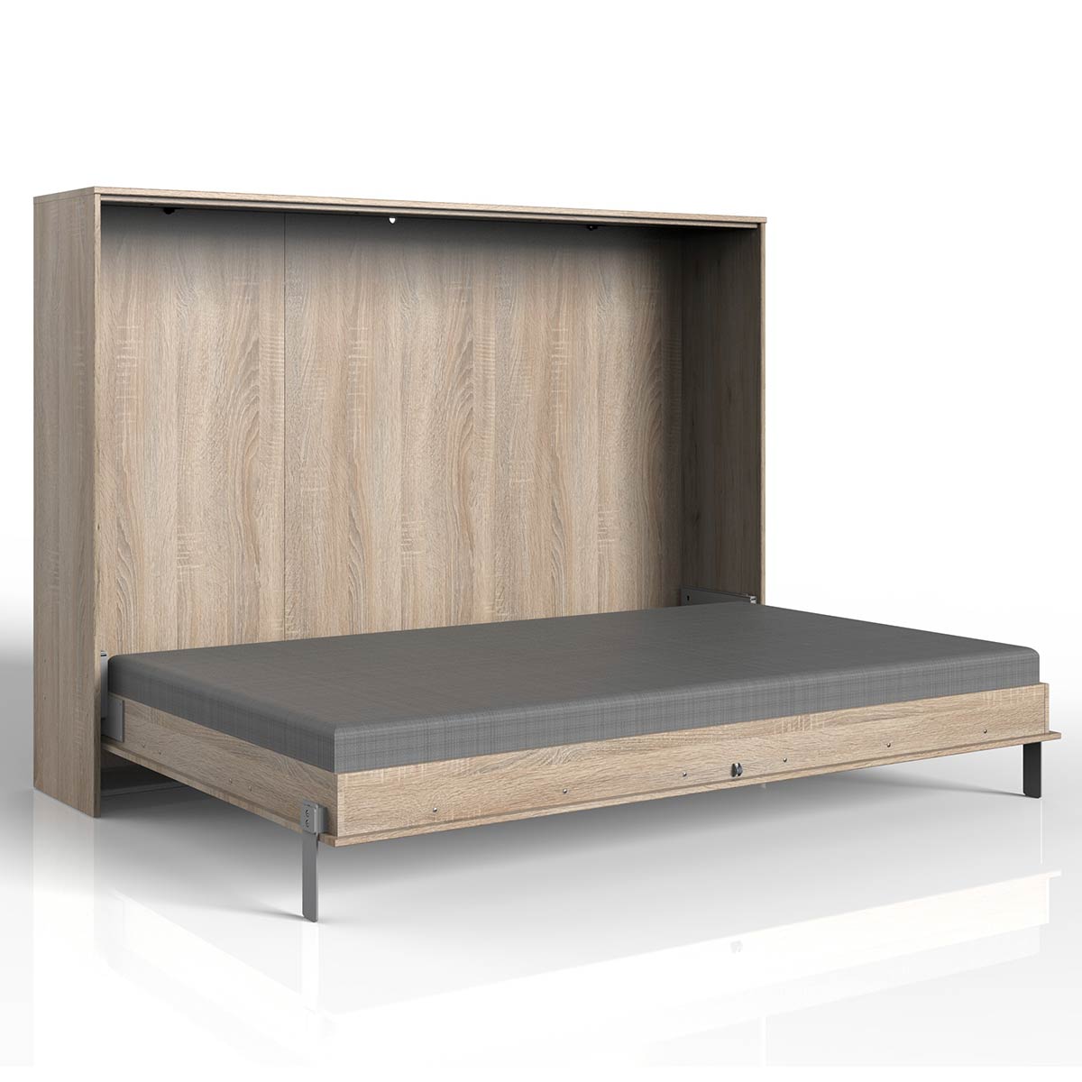Wimex Juist Klappbett horizontal 140 x 200 cm Eiche sägerau Dekor