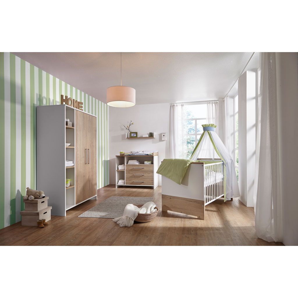 Schardt Eco Plus Kinderzimmer inkl. Umbauseiten mit zweitürigem Schrank