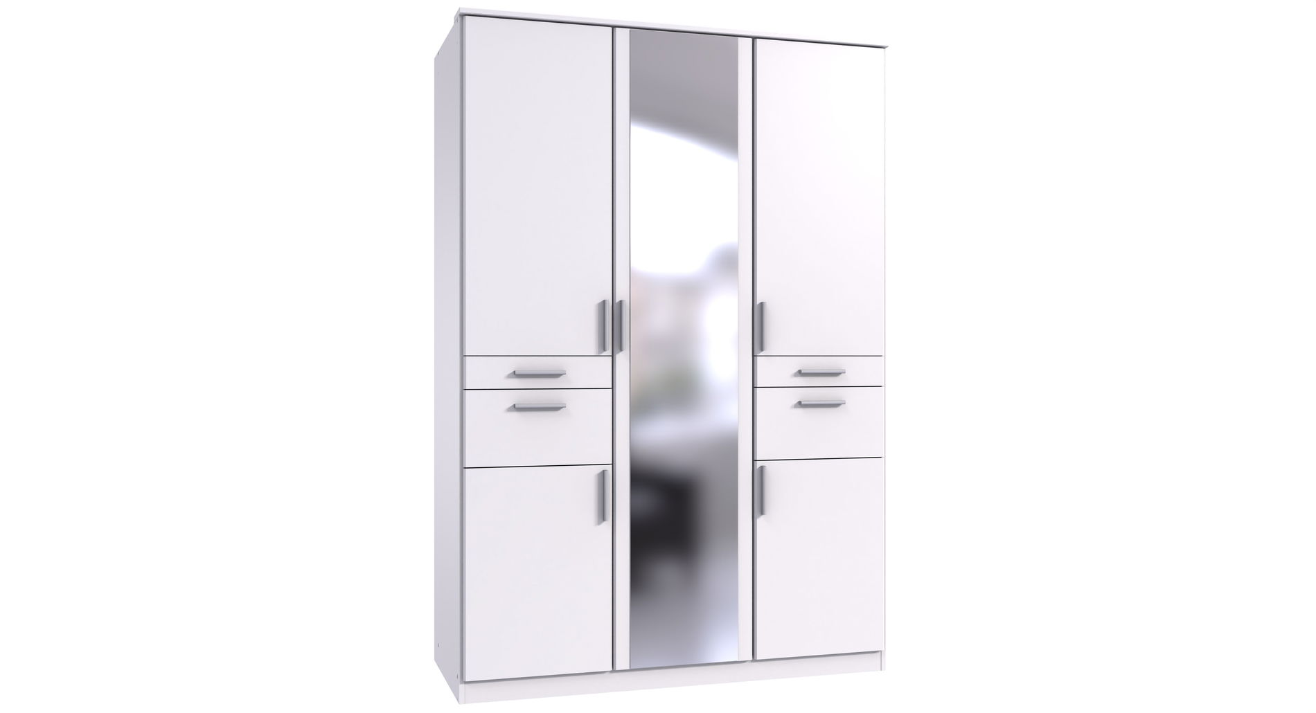 Wimex Koblenz Kleiderschrank 5T 4S Weiß