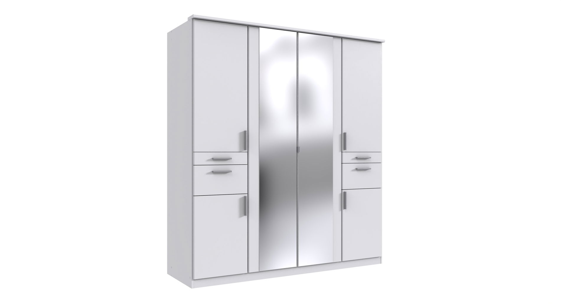 Wimex Koblenz Kleiderschrank 6T 4S Weiß