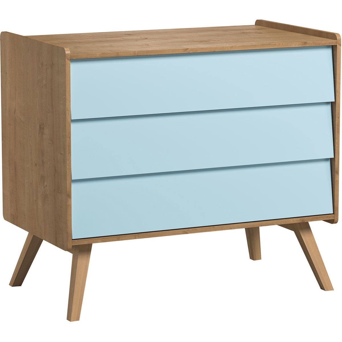 VOX Vintage Kommode eiche Frontfarbe wählbar