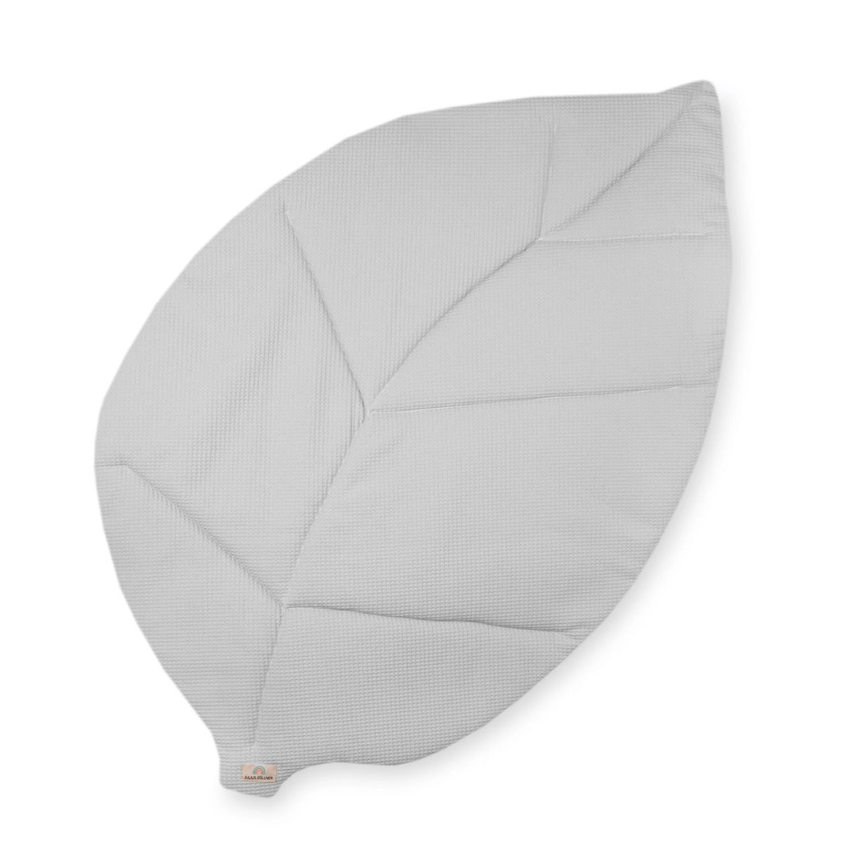 Julius Zöllner Krabbeldecke Blatt Waffelpiqué Light grey