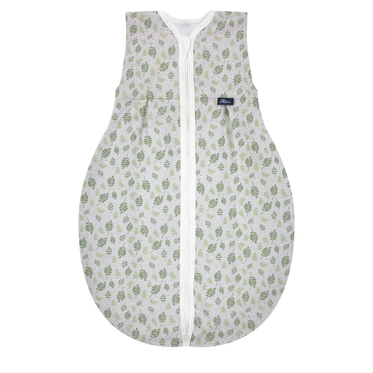 Alvi Kugelschlafsack Mäxchen light BIO-Baumwolle Drifting Leaves - Größe 70-110 cm wählbar