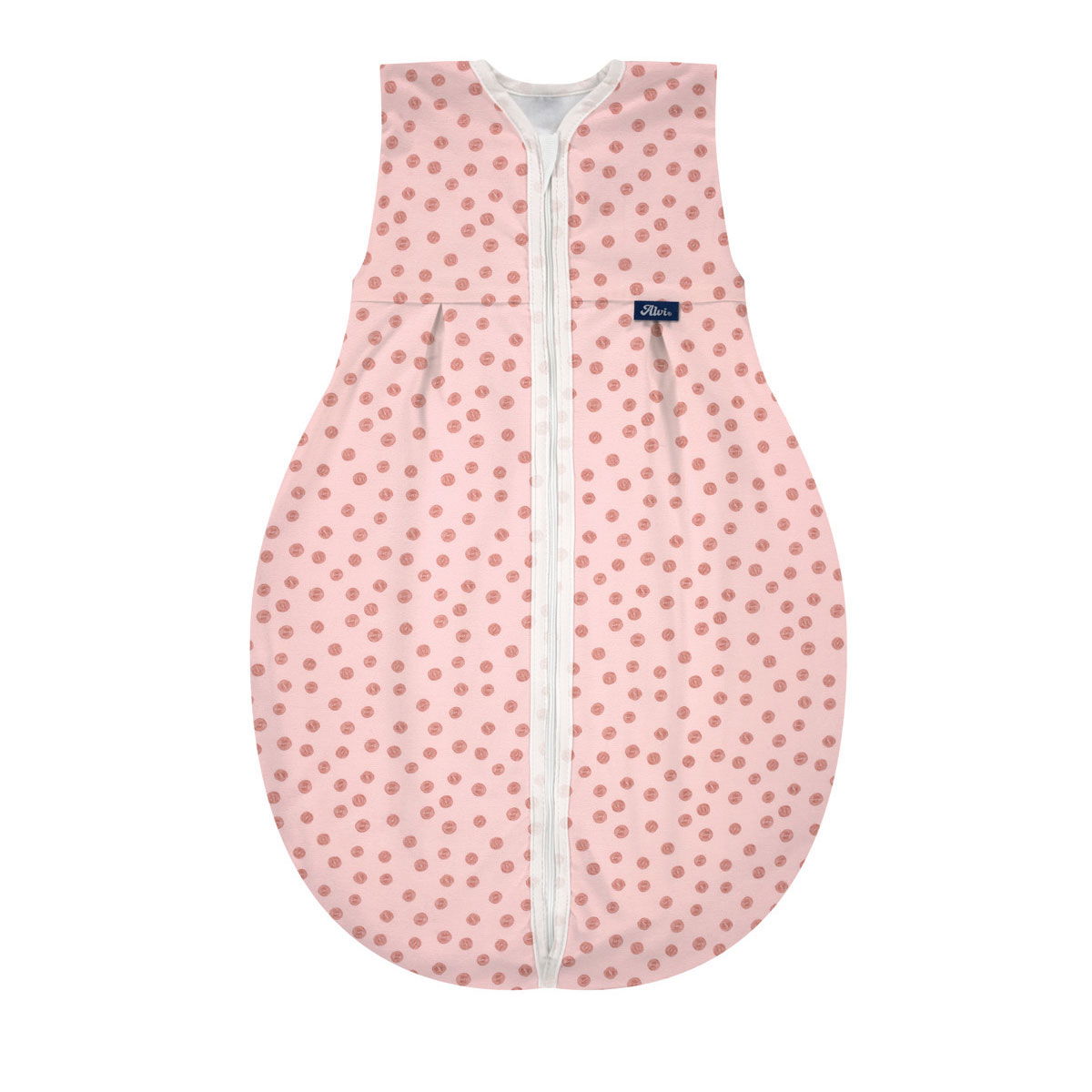 Alvi Kugelschlafsack Molton BIO-Baumwolle Curly Dots - Größe 70-110 cm wählbar