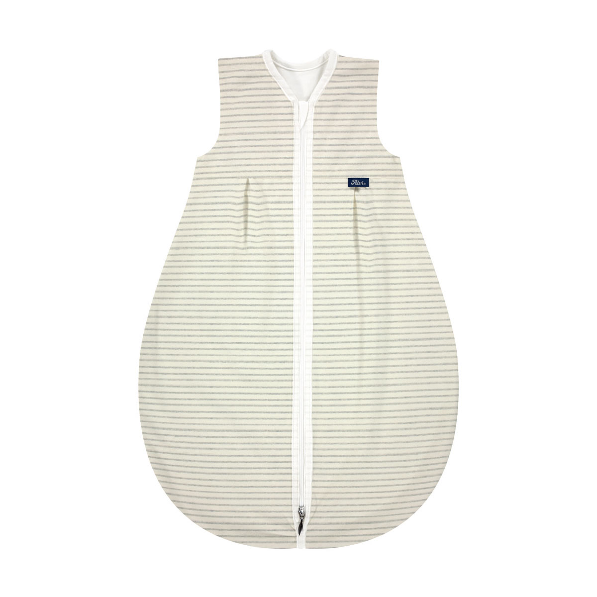 Alvi Kugelschlafsack Mäxchen Thermo BIO Ringlets gray - Größe 70-110 cm wählbar