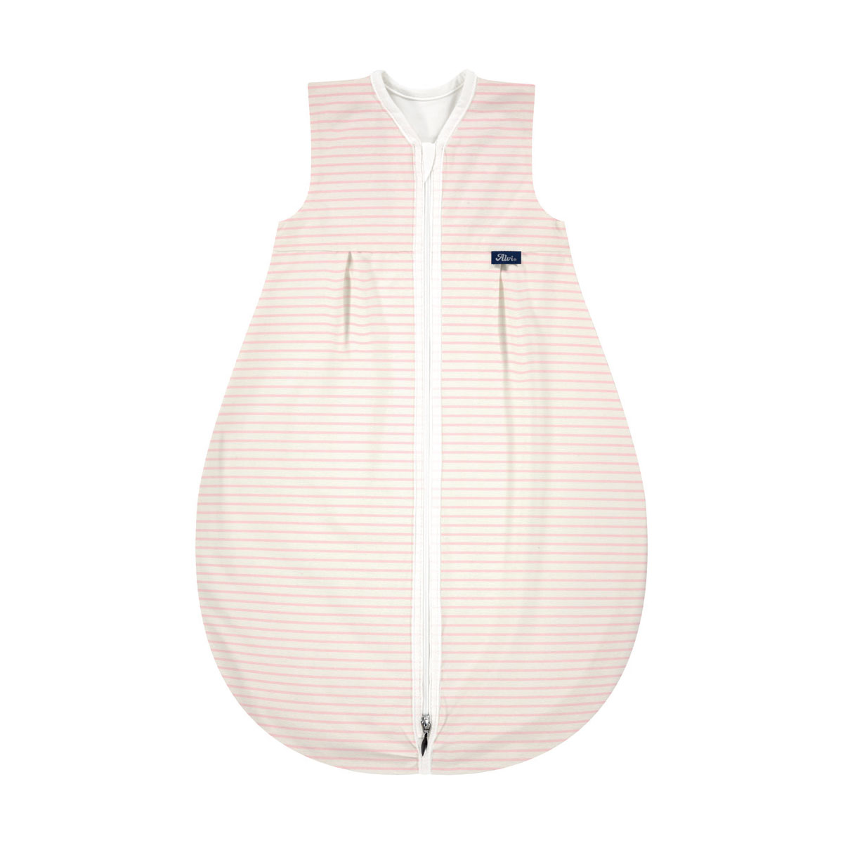 Alvi Kugelschlafsack Mäxchen light BIO-Baumwolle Ringlets rosé - Größe 70-110 cm wählbar