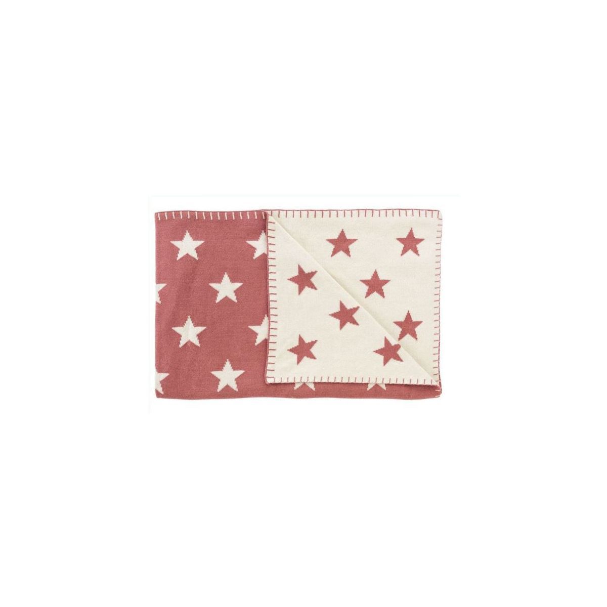 Schardt Kuscheldecke Big Star sunset red 95x120 Schmusedecke - 100% Baumwolle