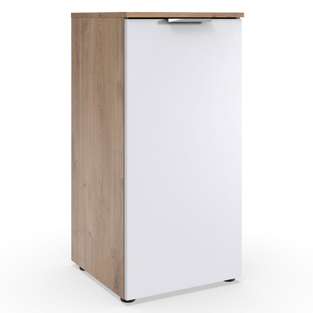 Wimex level36 A Kommode 1T Weiß/Plankeneiche Dekor