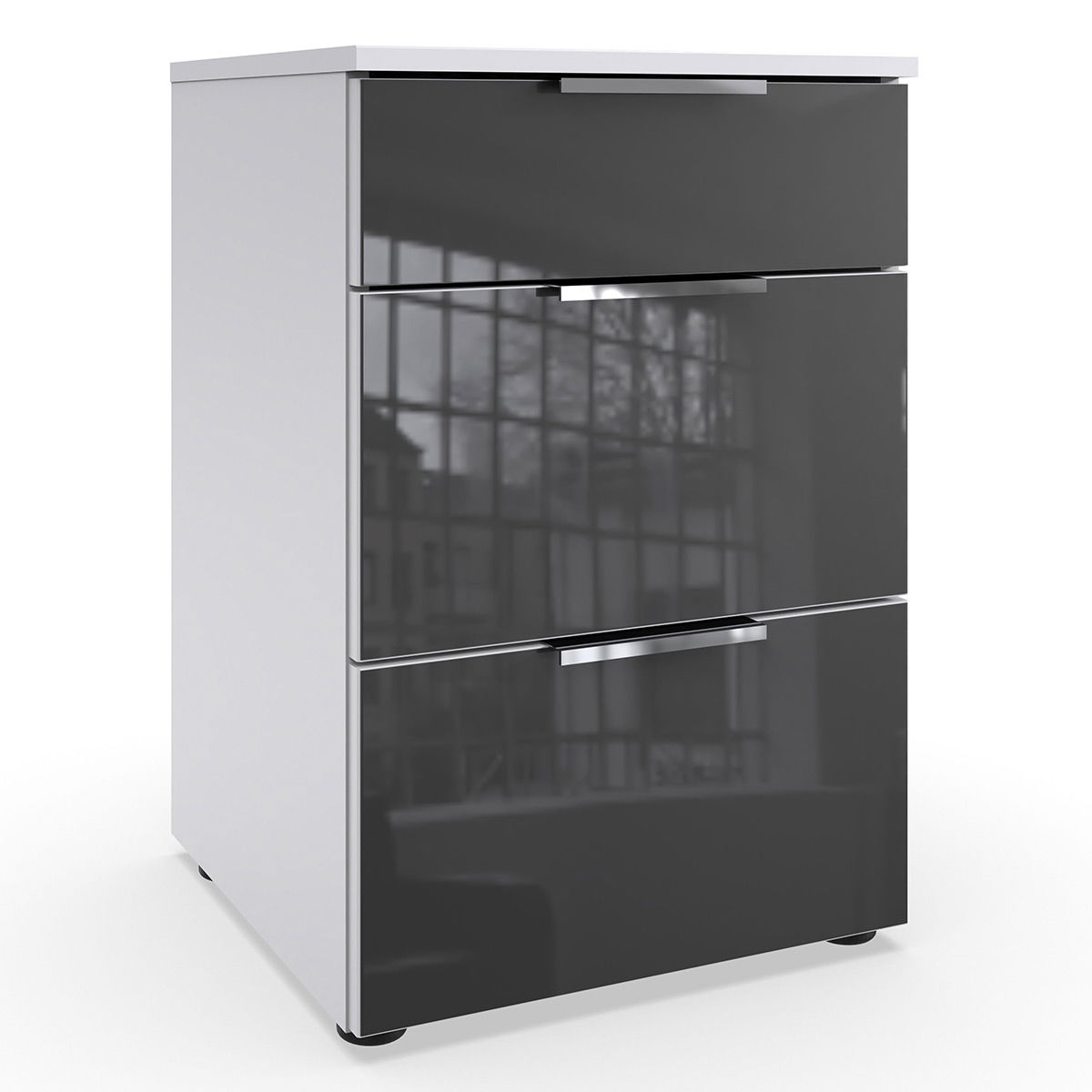 Wimex level36 C Schubkastenkommode 41 cm 3S Grey/Weiß