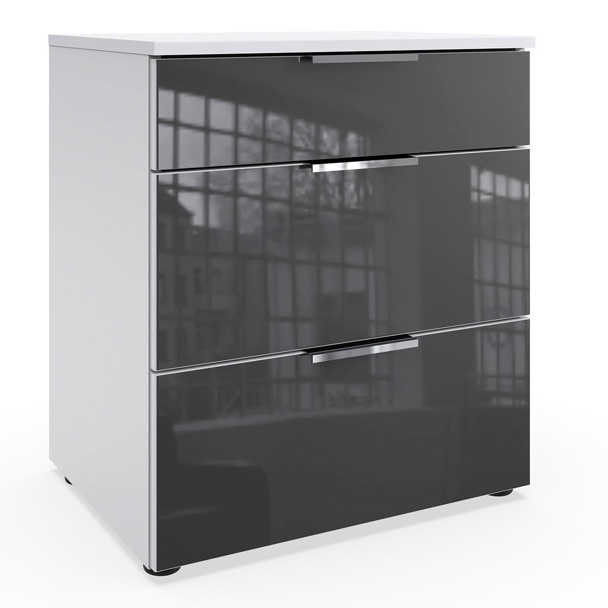Wimex level36 C Schubkastenkommode 54 cm 3S Grey/Weiß