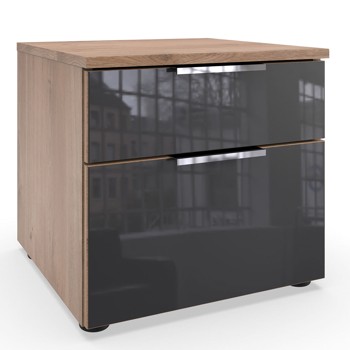 Wimex level36 C Schubkastenkommode 41 cm 2S Grey/Plankeneiche Dekor
