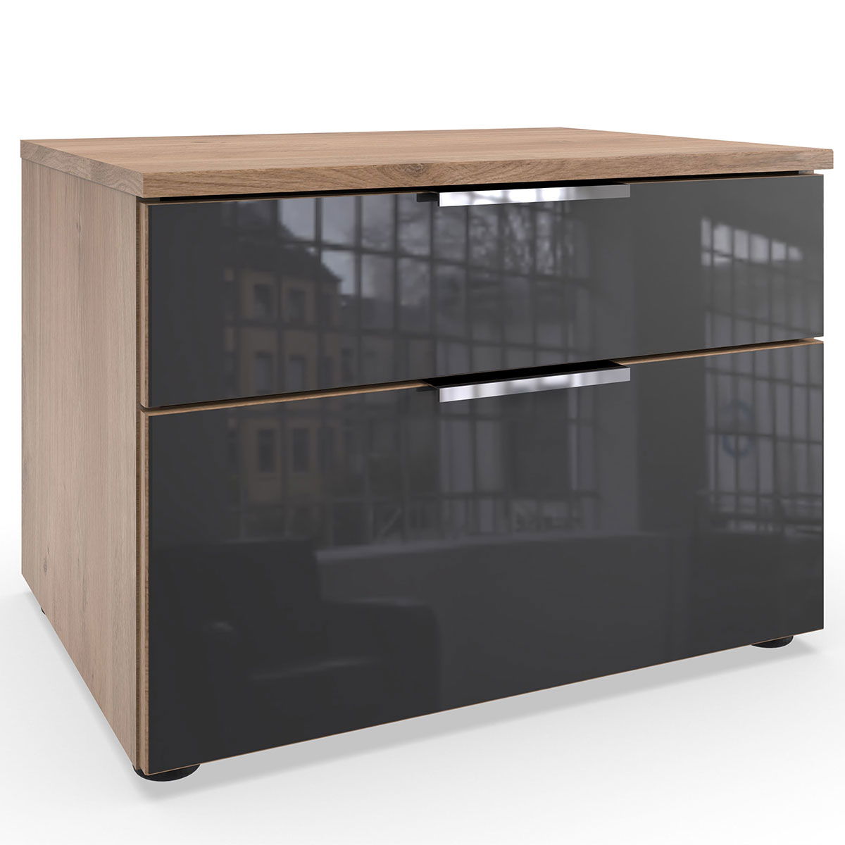 Wimex level36 C Schubkastenkommode 54 cm 2S Grey/Plankeneiche Dekor