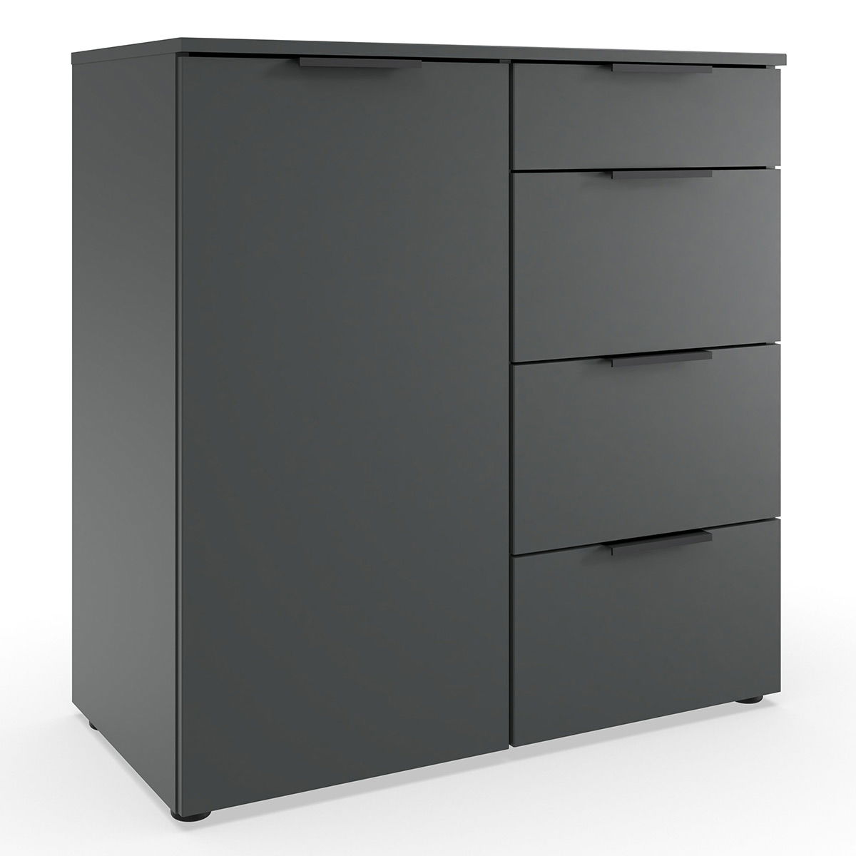 Wimex level36 black A Kombikommode 1T 4S Graphit