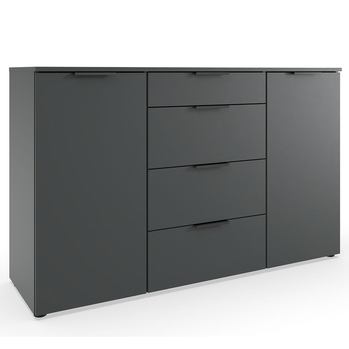 Wimex level36 black A Kombikommode 2T 4S Graphit