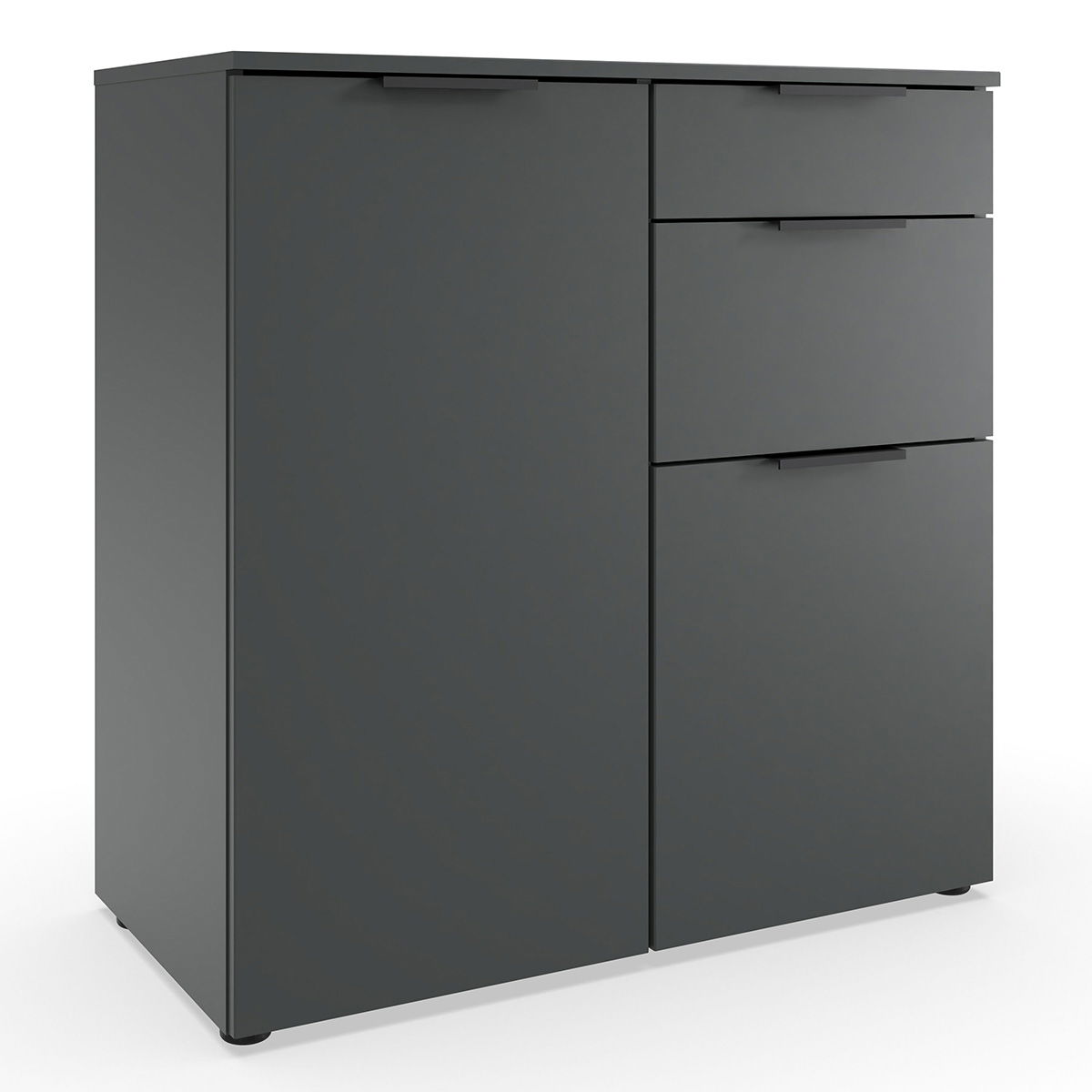 Wimex level36 black A Kombikommode 1T 3S Graphit