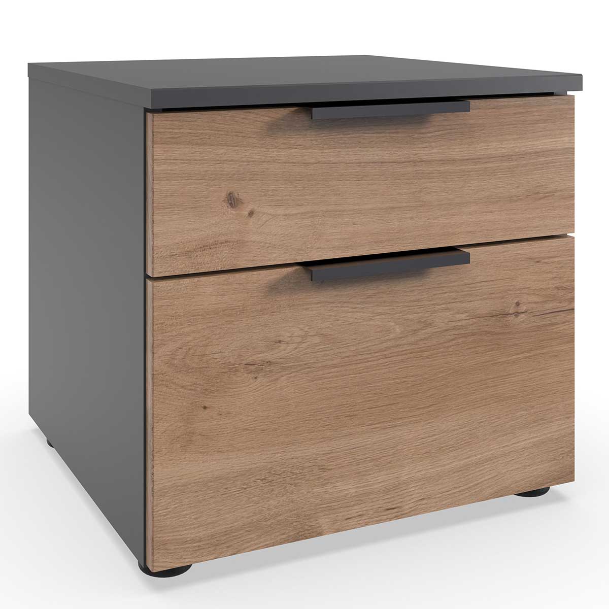 Wimex level36 black A Schubkastenkommode 41 cm 2S Plankeneiche Dekor/Graphit