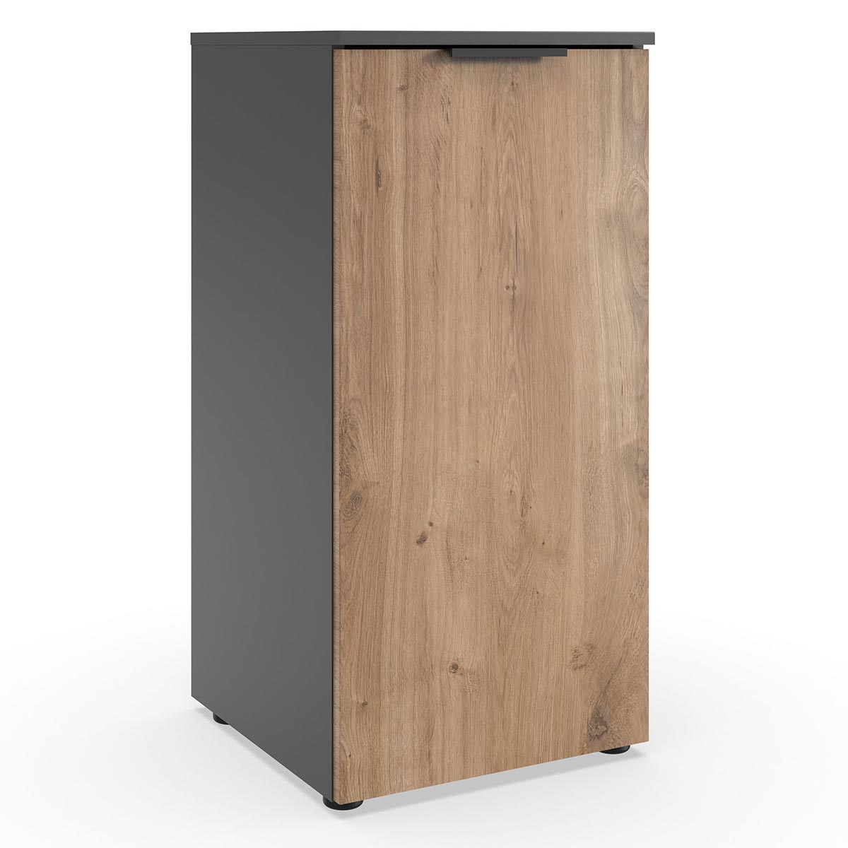 Wimex level36 black A Kommode 1T Plankeneiche Dekor/Graphit