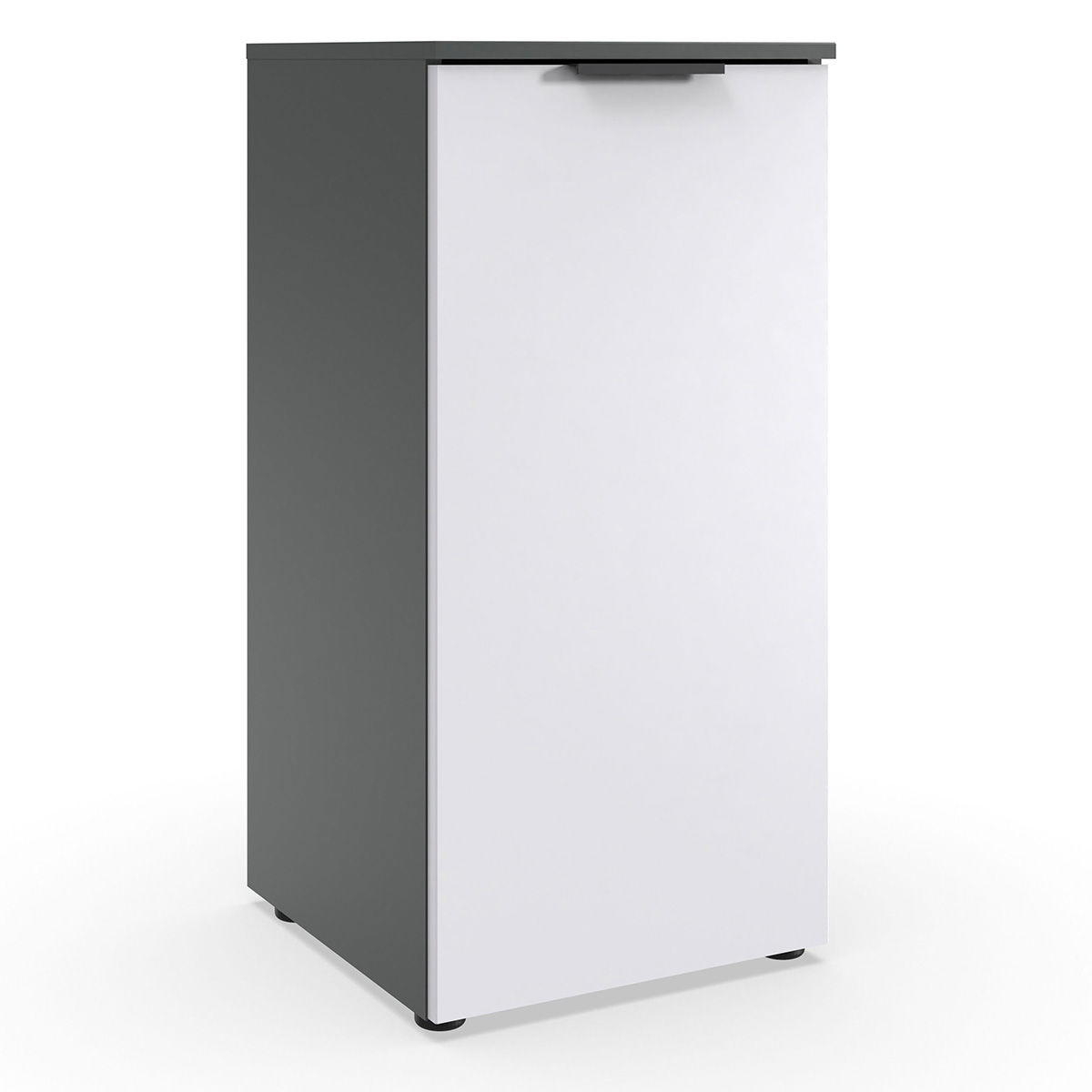 Wimex level36 black A Kommode 1T Weiß/Graphit