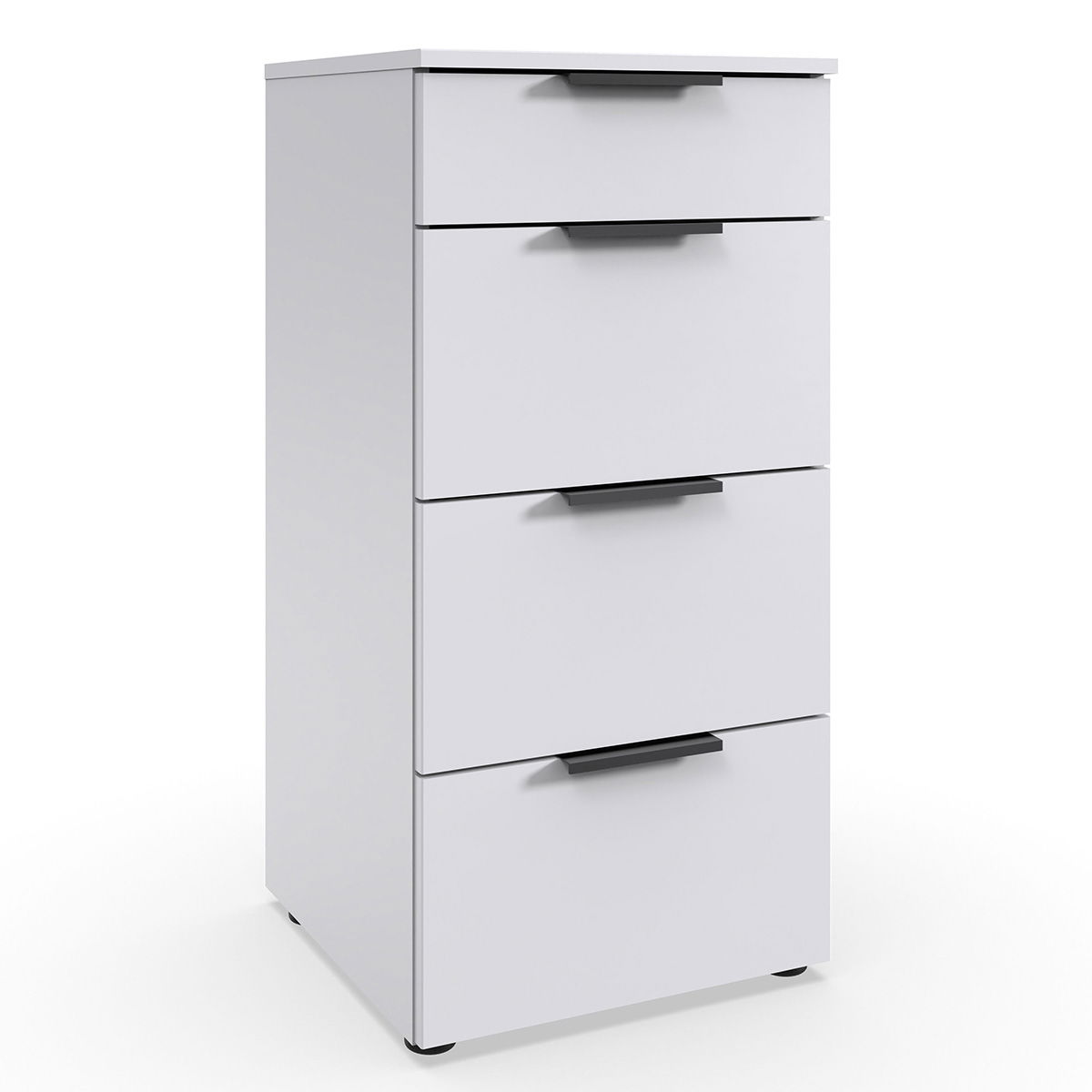 Wimex level36 black A Schubkastenkommode 41 cm 4S Weiß