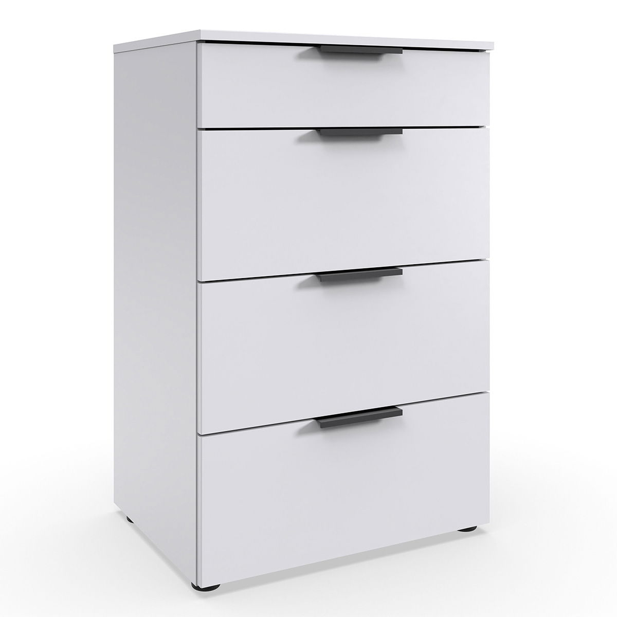 Wimex level36 black A Schubkastenkommode 54 cm 4S Weiß
