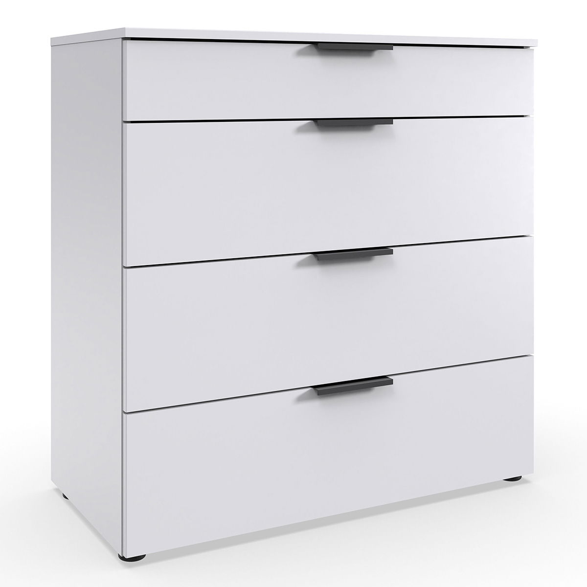 Wimex level36 black A Schubkastenkommode 81 cm 4S Weiß