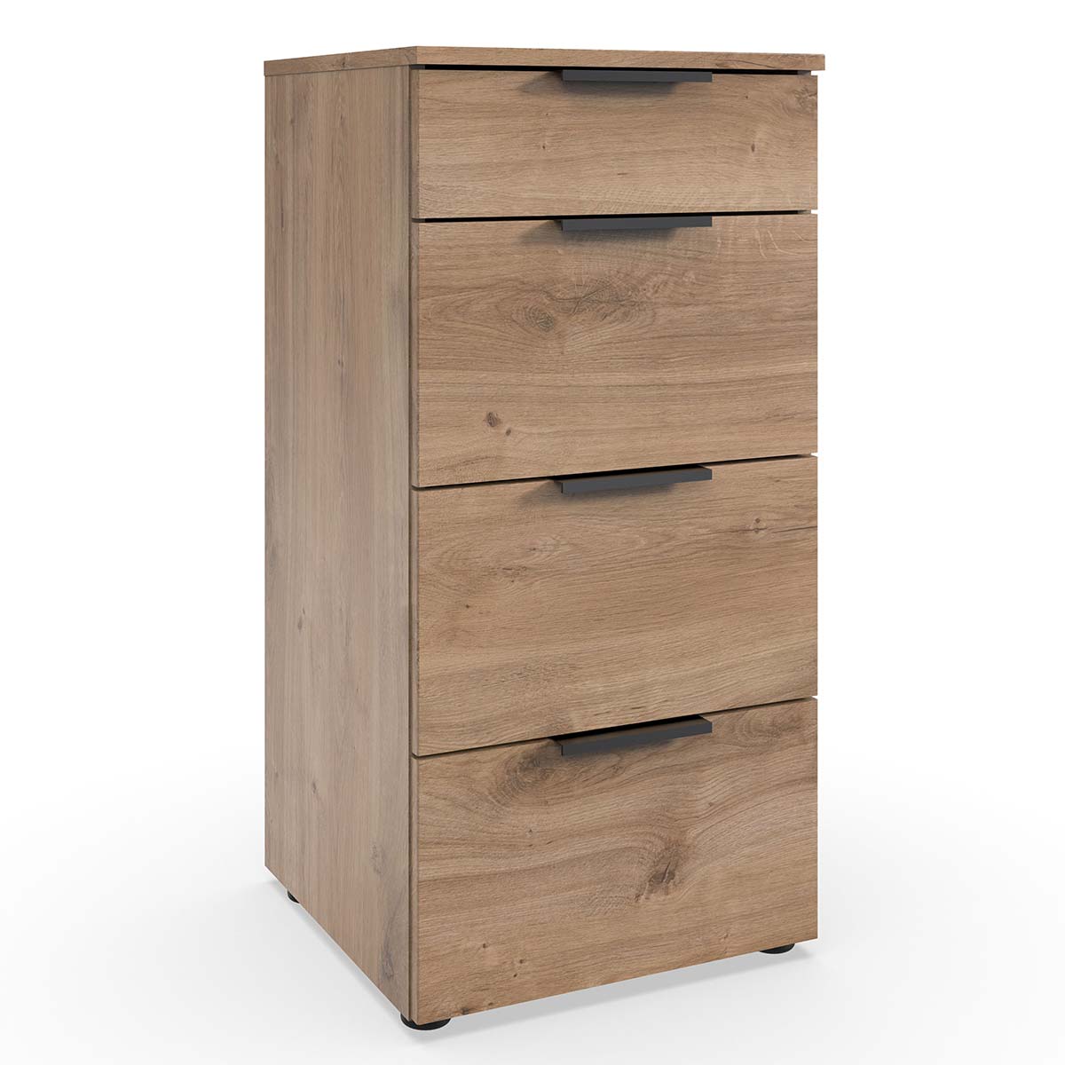 Wimex level36 black A Schubkastenkommode 41 cm 4S Plankeneiche Dekor