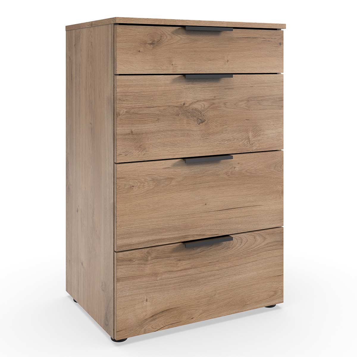 Wimex level36 black A Schubkastenkommode 54 cm 4S Plankeneiche Dekor