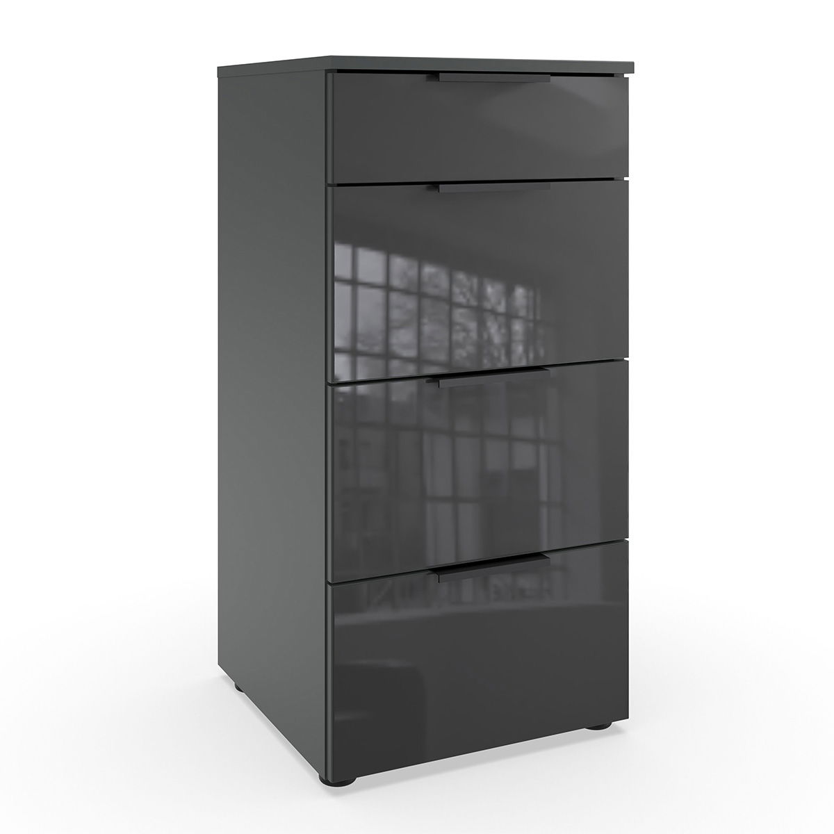 Wimex level36 black C Schubkastenkommode 41 cm 4S Grey/Graphit
