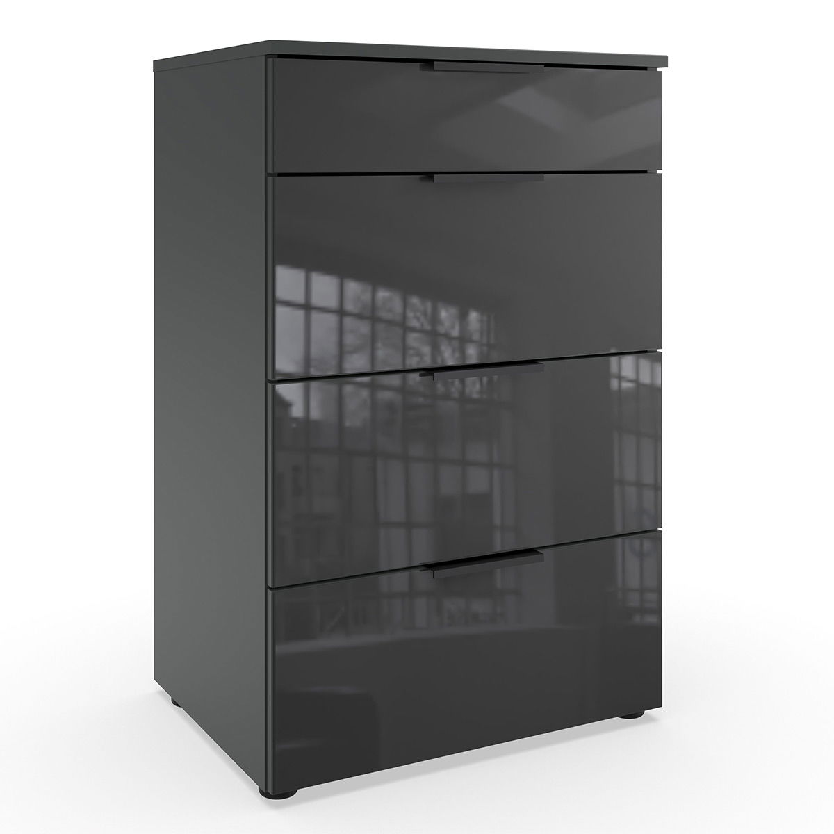 Wimex level36 black C Schubkastenkommode 54 cm 4S Grey/Graphit