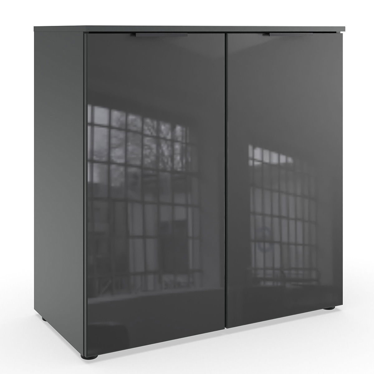 Wimex level36 black C Kommode 2T Grey/Graphit