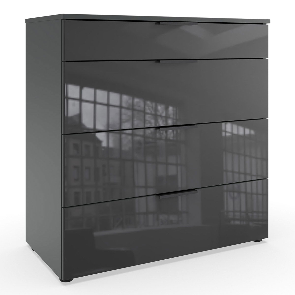 Wimex level36 black C Schubkastenkommode 81 cm 4S Grey/Graphit