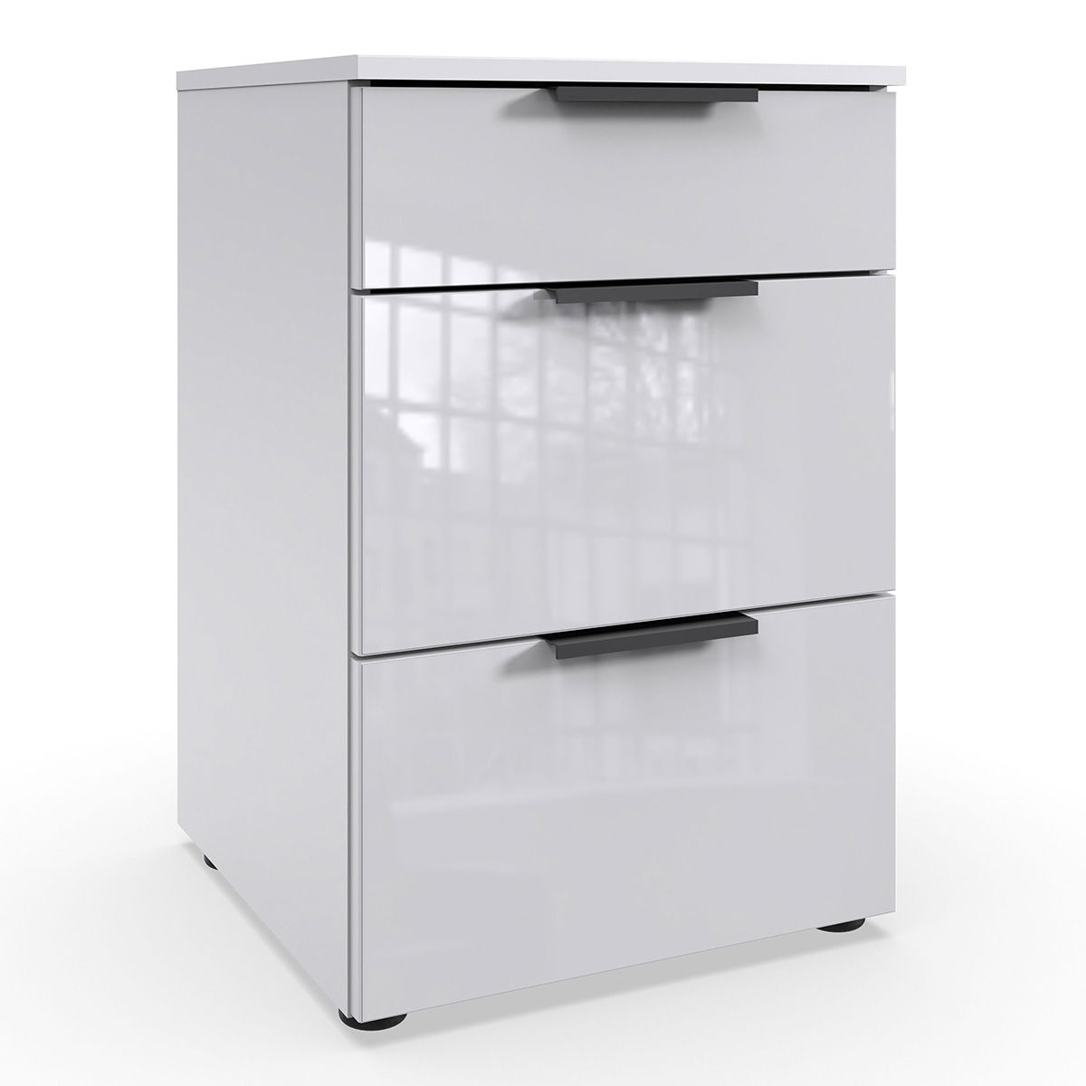 Wimex level36 black C Schubkastenkommode 41 cm 3S Weiß