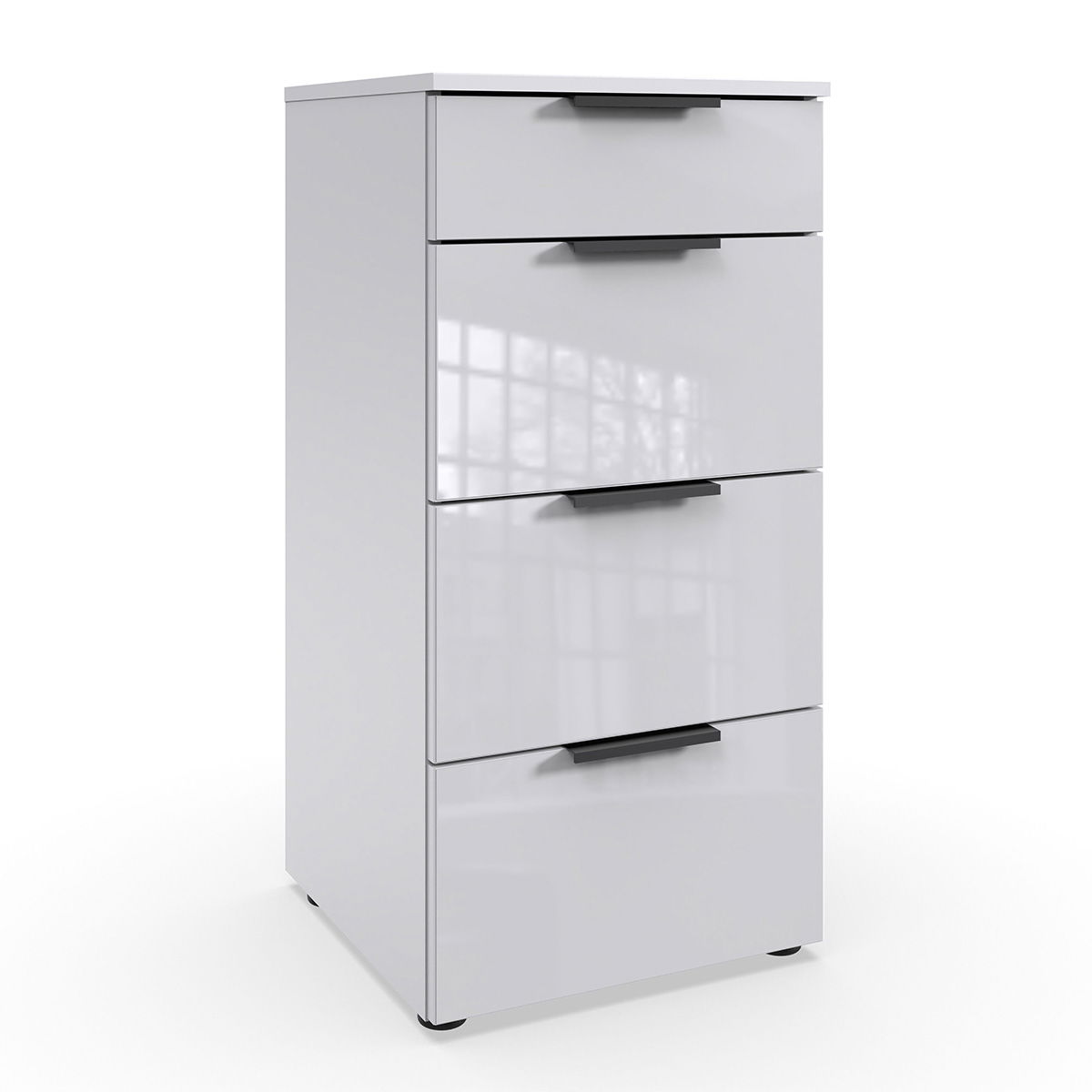 Wimex level36 black C Schubkastenkommode 41 cm 4S Weiß