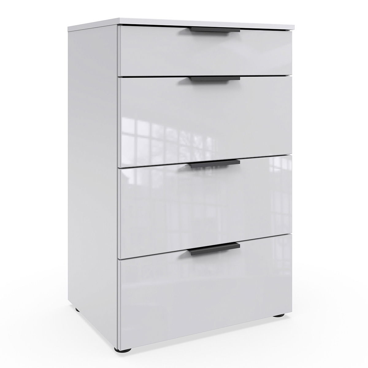 Wimex level36 black C Schubkastenkommode 54 cm 4S Weiß