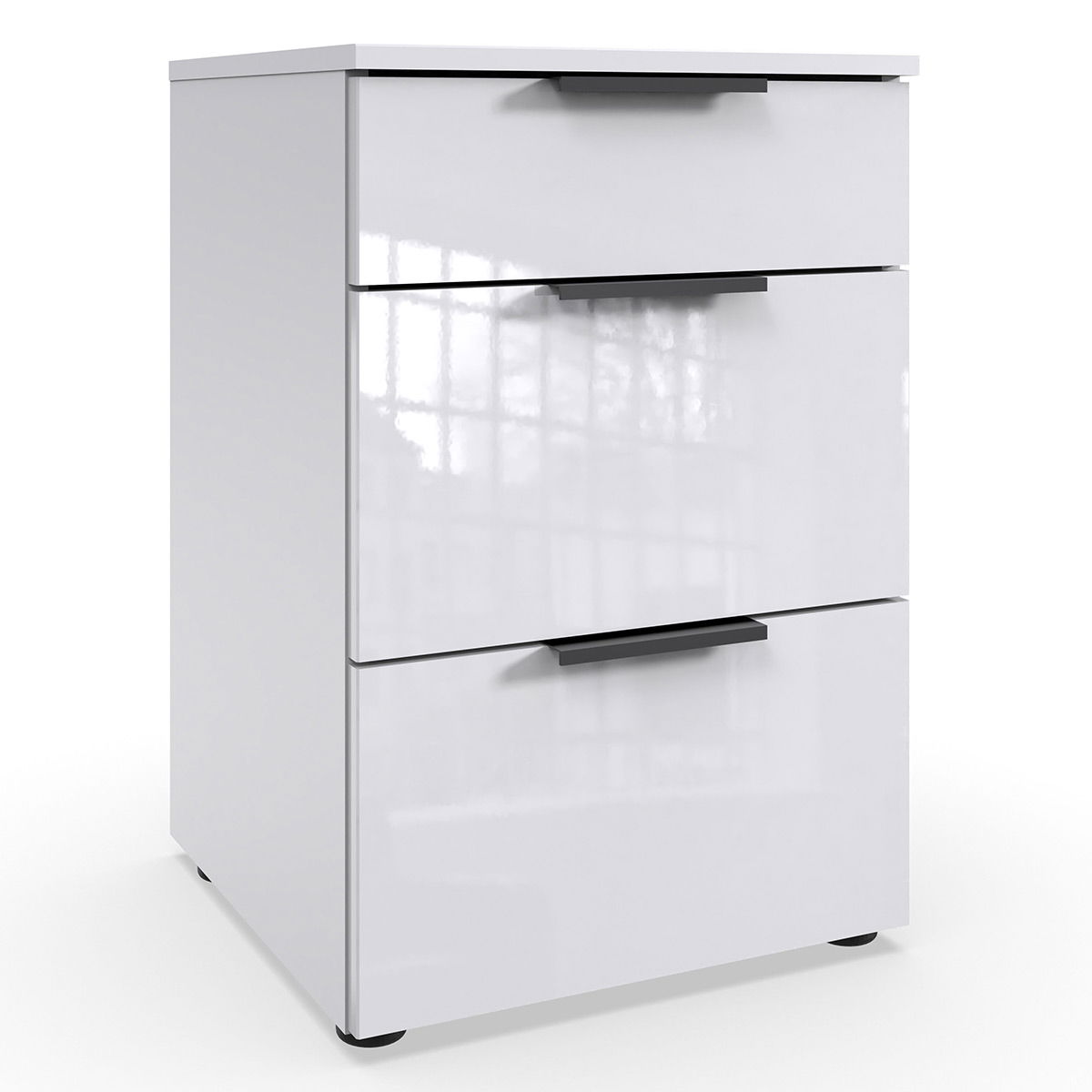 Wimex level36 black D Schubkastenkommode 41 cm 3S Weiß