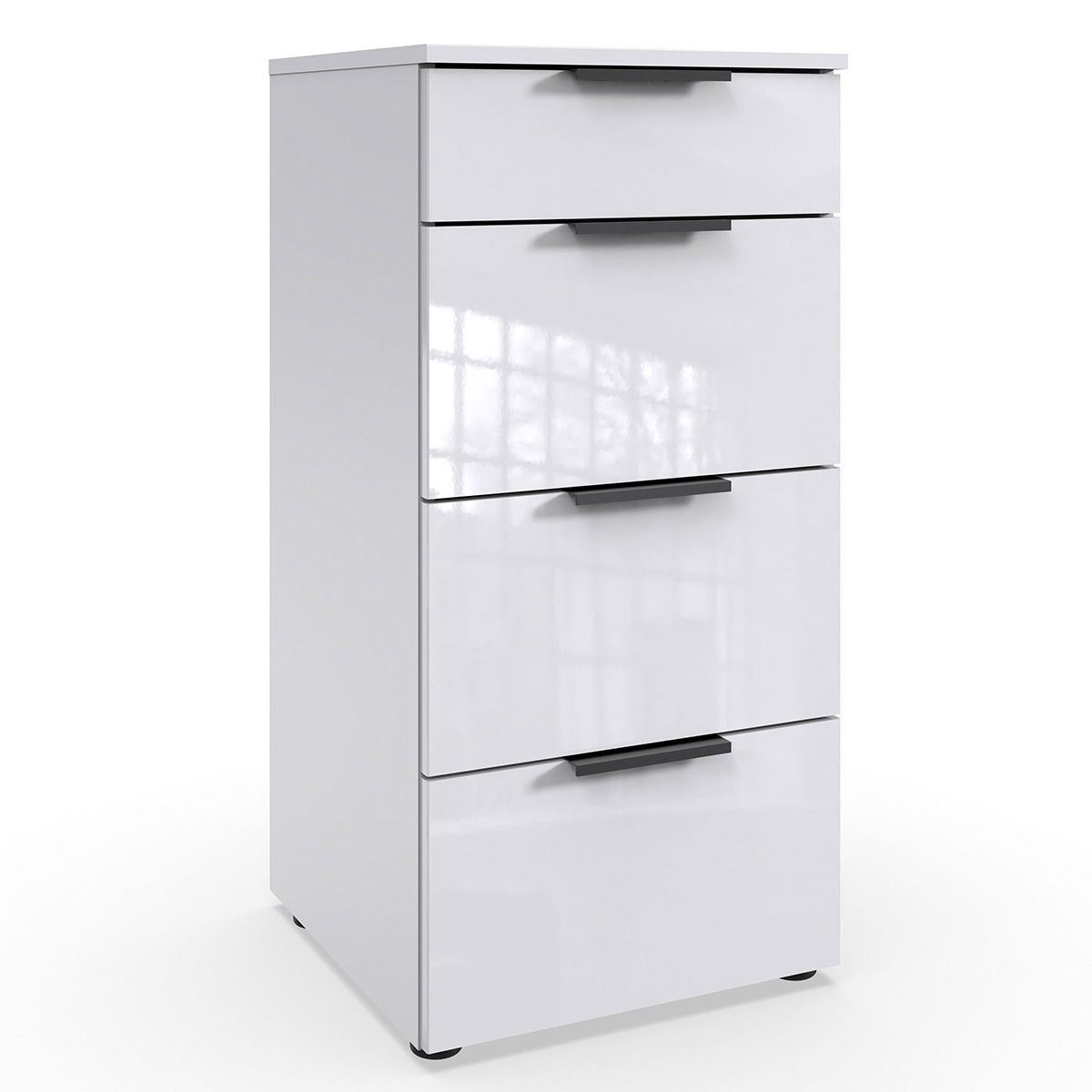 Wimex level36 black D Schubkastenkommode 41 cm 4S Weiß