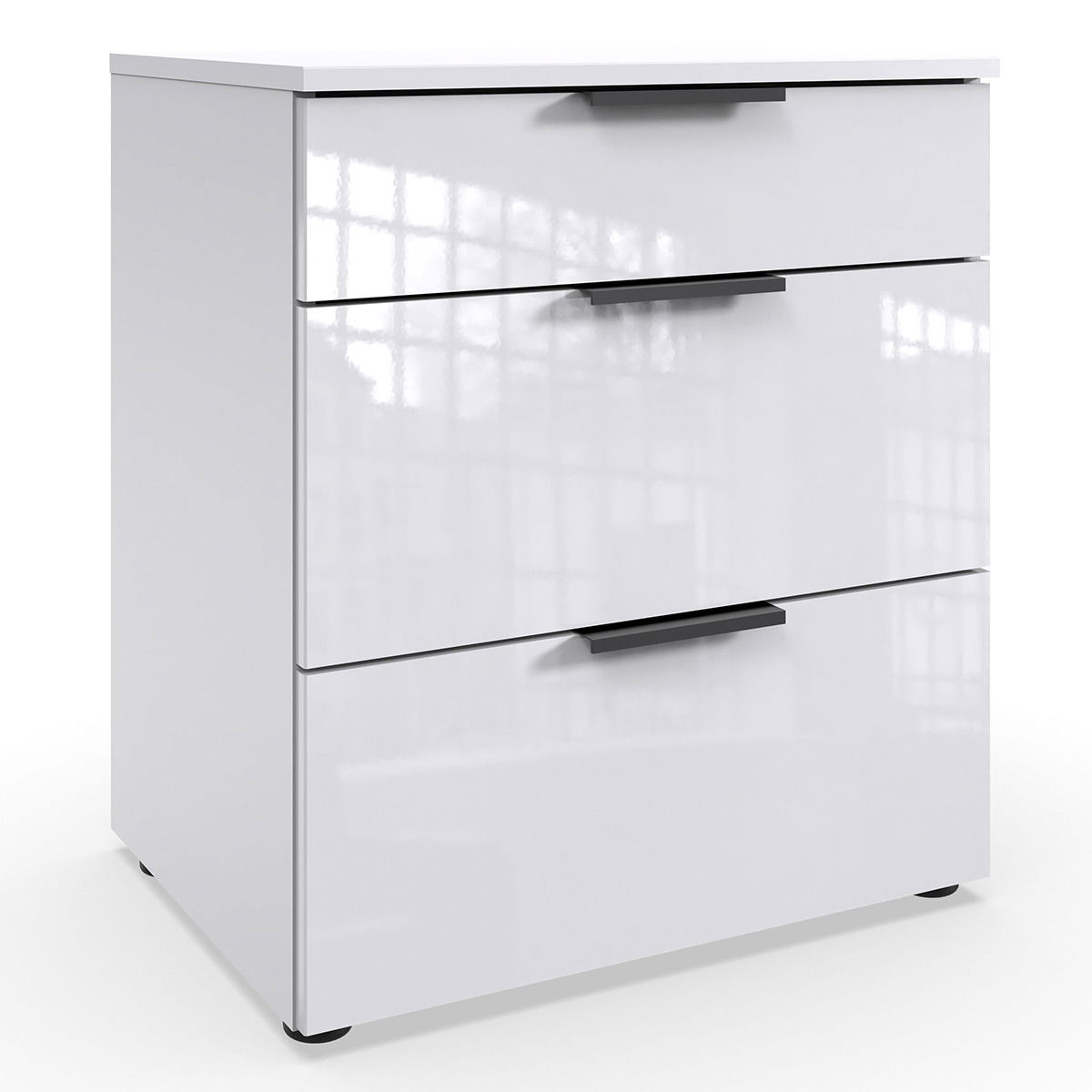 Wimex level36 black D Schubkastenkommode 54 cm 3S Weiß