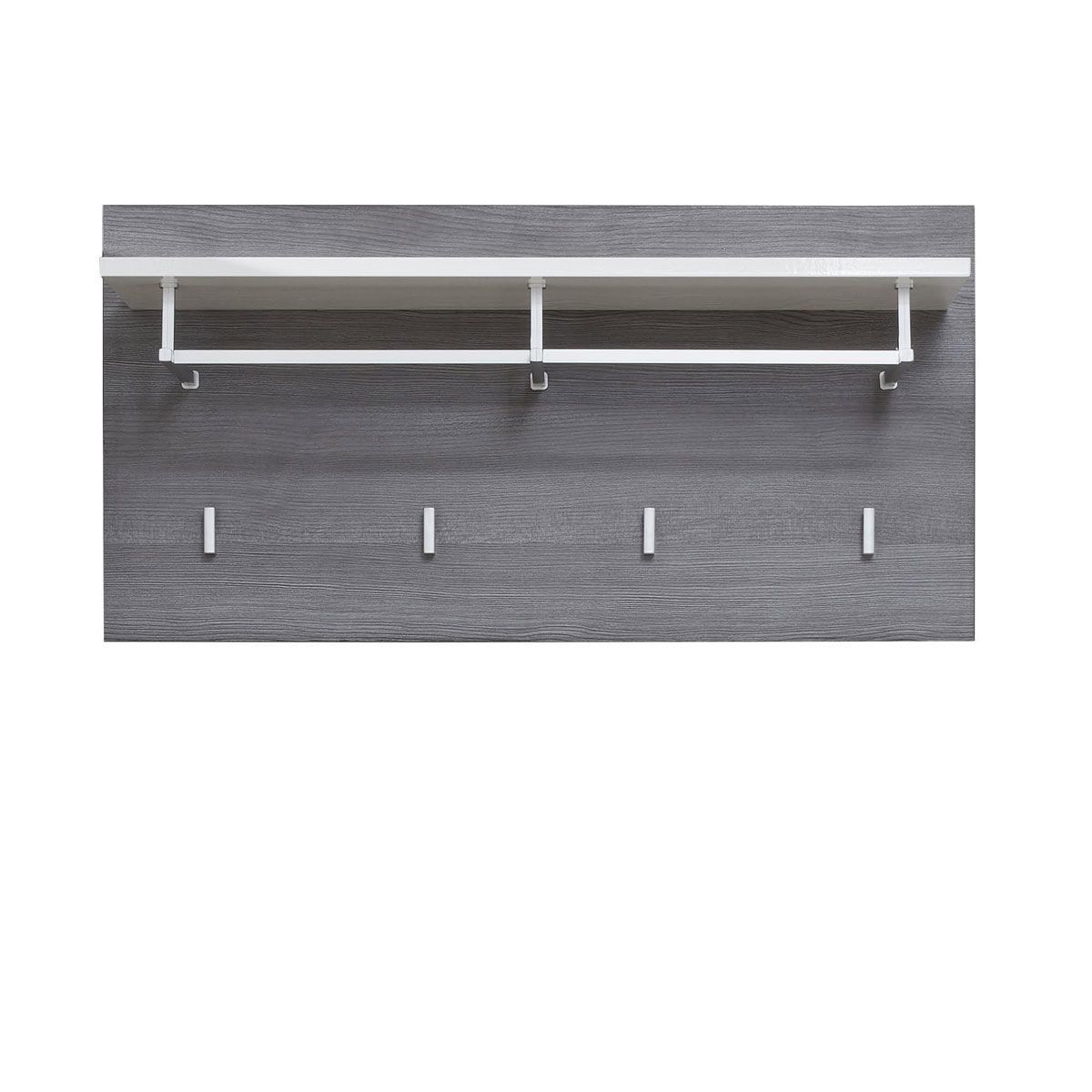 trendteam Line Paneel Weiß Hochglanz / Sardegna Rauchsilber