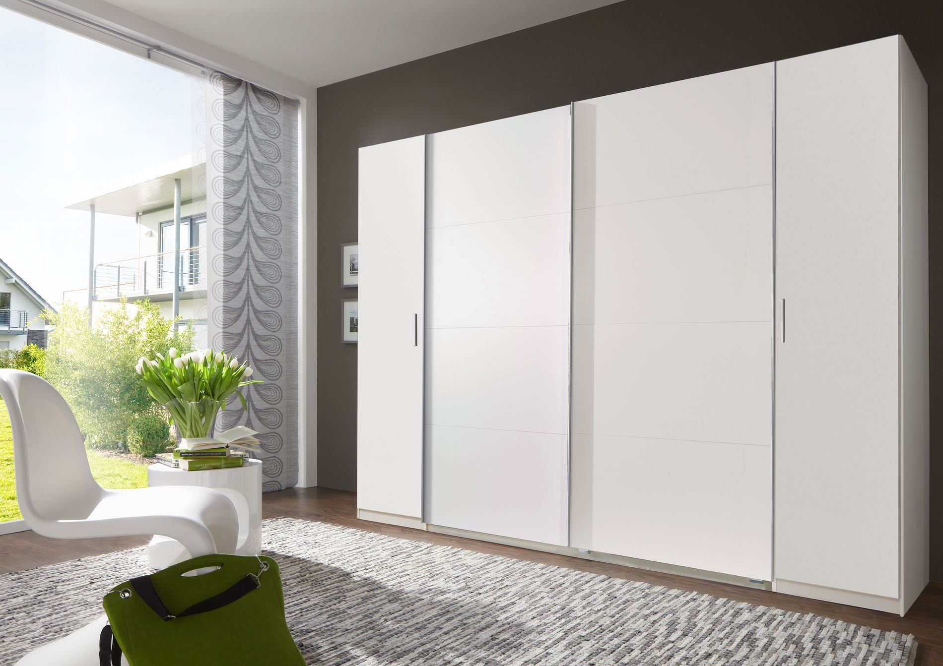 Wimex Lotto Schwebetürenschrank 316 cm Weiß