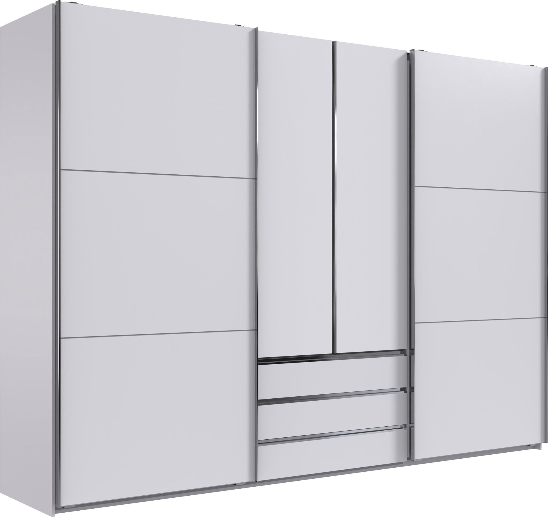 Wimex magic Schwebetürenschrank 216 cm Weiß
