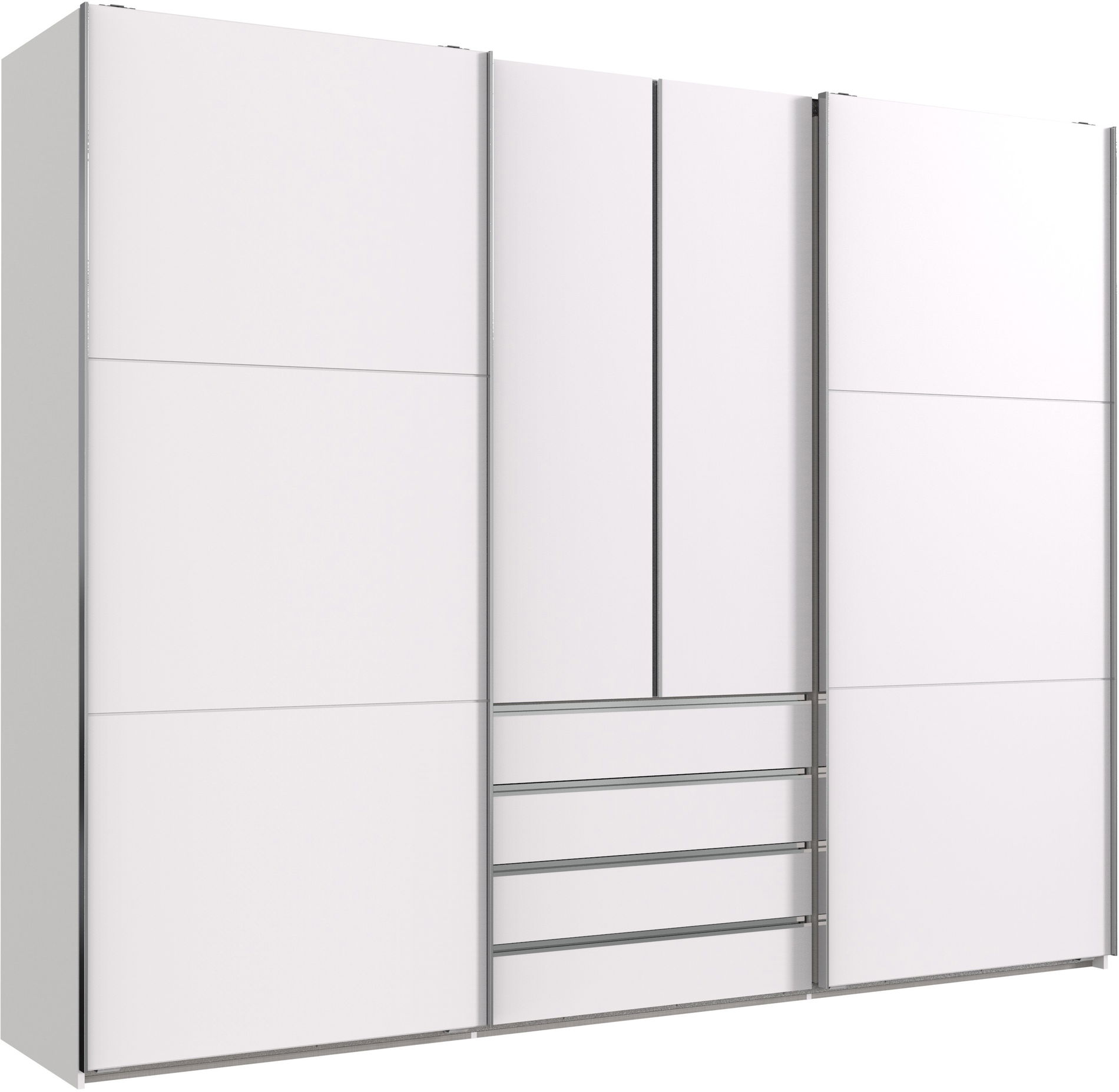 Wimex magic Schwebetürenschrank 236 cm Weiß