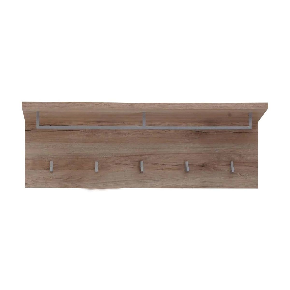 trendteam Malea Wandboard mit Kleiderstange Eiche San Remo hell