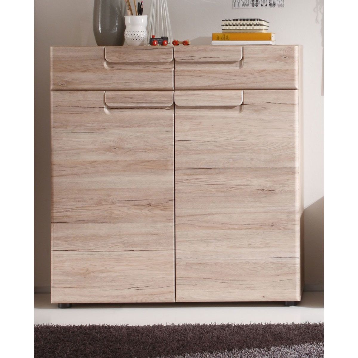 trendteam Malea Schuhschrank Eiche San Remo hell